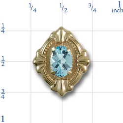 80883 Aquamarine Bracelet Slide 